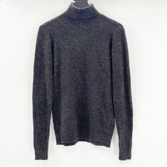 YAS Roll Neck Sweater Women's Size XS Heather Dark Gray Turtleneck Long Sleeve - Picture 1 of 4